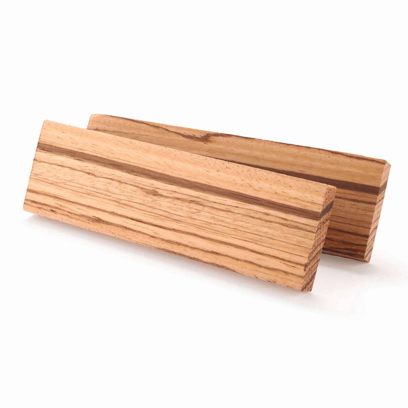 Knife Scales - 3/8" x 1-1/2" x 5" - Pair - Species:Zebrawood